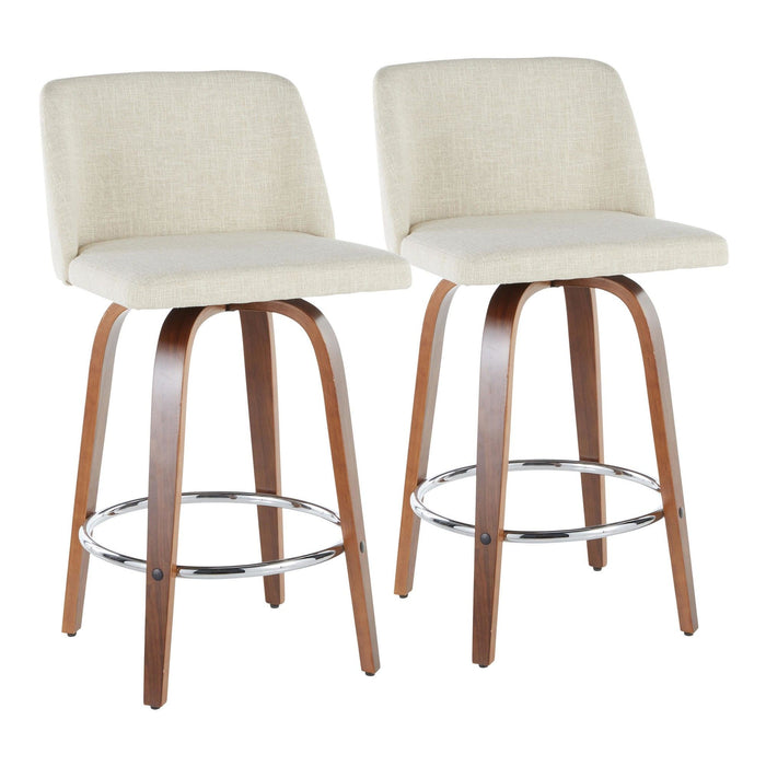 Tintori - Upholstered Counter Stool Set