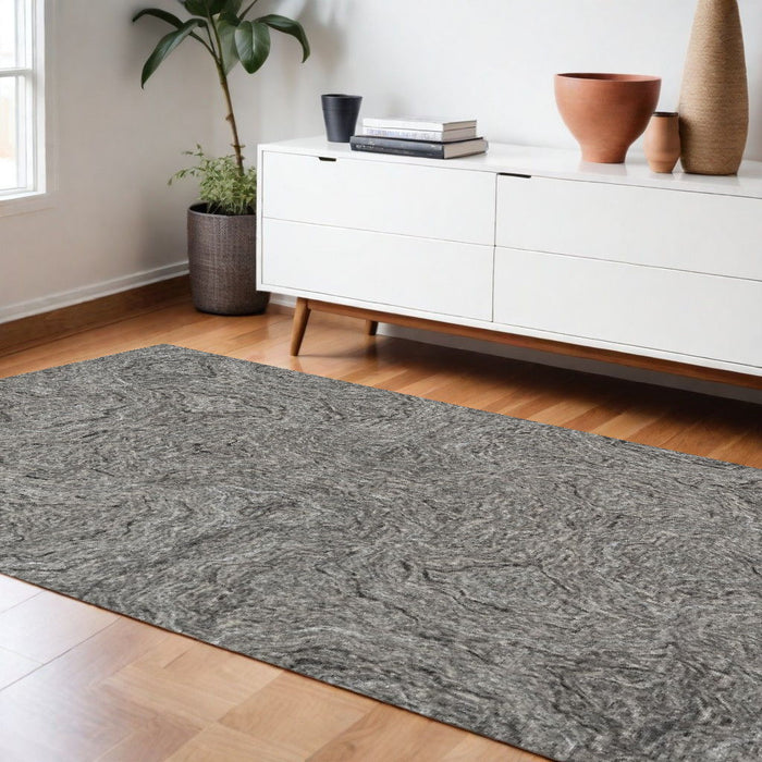102" x 138" Wool Or Viscose Rug - Gray