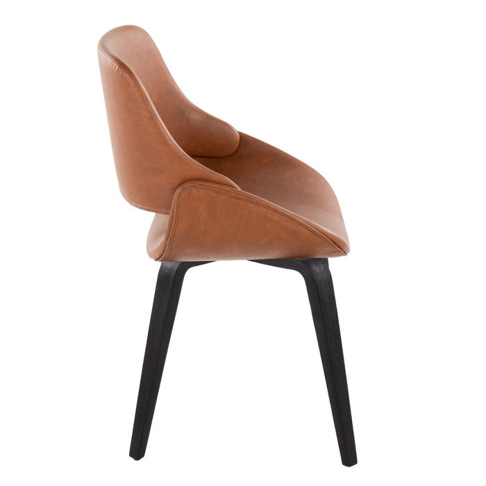 Fabrico - Chair (Set of 2) - Black Wood Legs