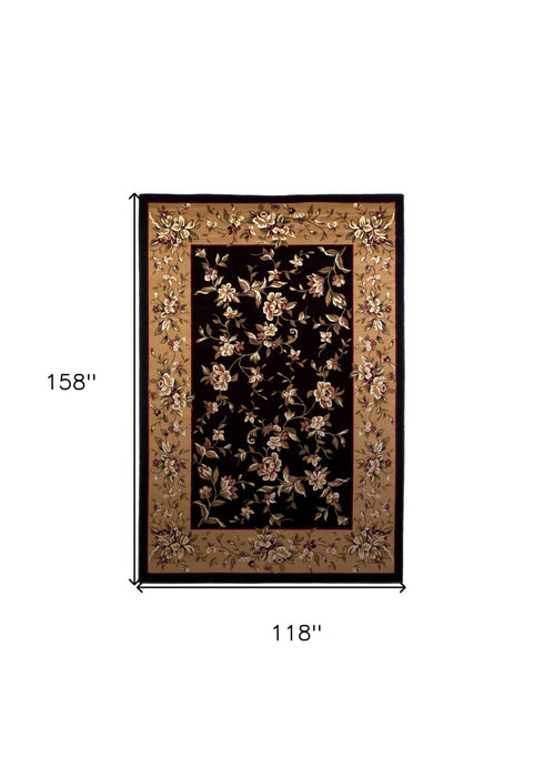 9' x 13' Polypropylene Area Rug - Black Or Beige