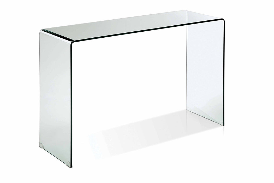 47" Glass Block Console Table - Clear