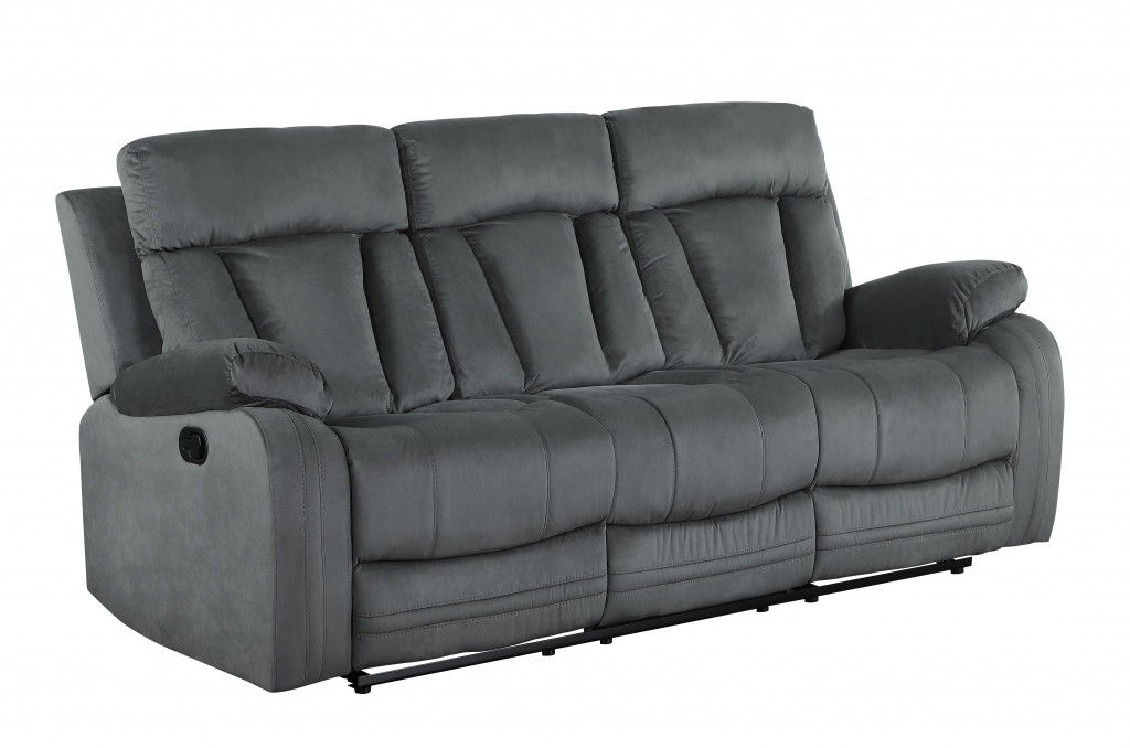 Modern Gray Fabric Sofa - Gray