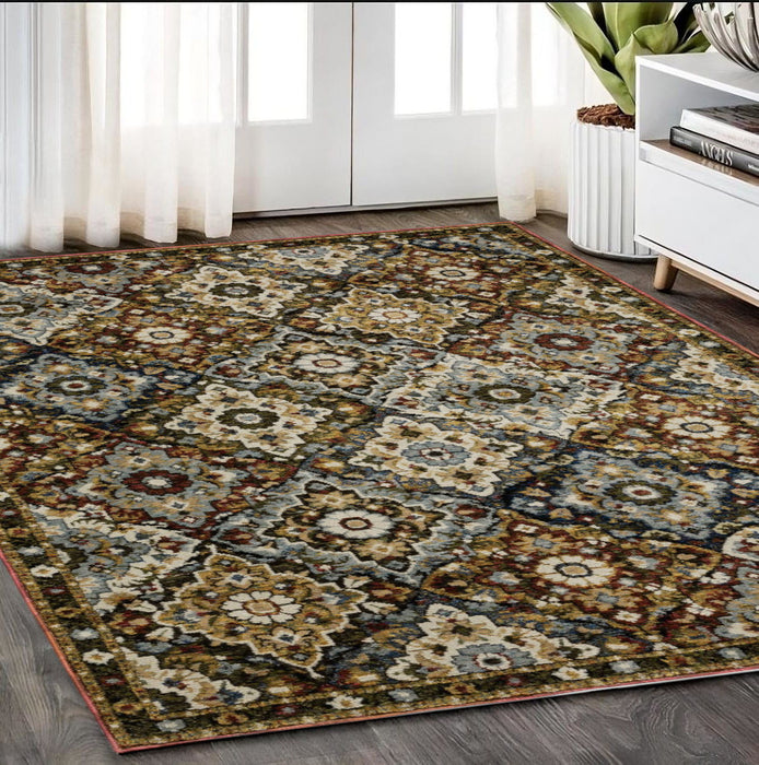 5' X 7' Medallion Area Rug - Red