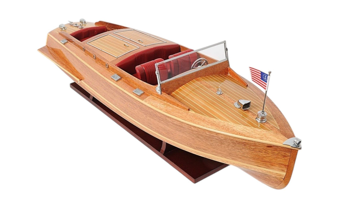 c1938 Chris Craft Runabout Large Model - Brown