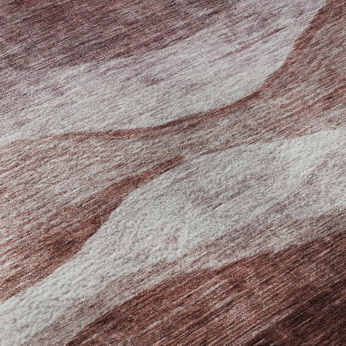 10' X 14' Abstract Washable Area Rug With UV Protection (686318) - Blush / Pink