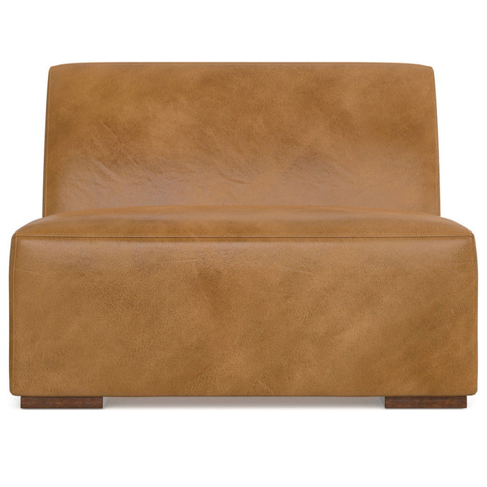 34" Sienna Leather Arm Chair - Brown