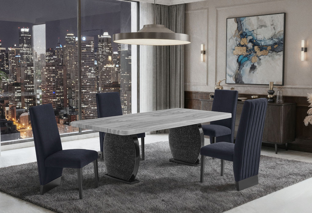 D2502 - 7 Piece Dining Room Set - Black