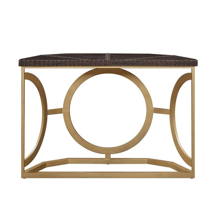 Solara - Console Table - Brown & Gold