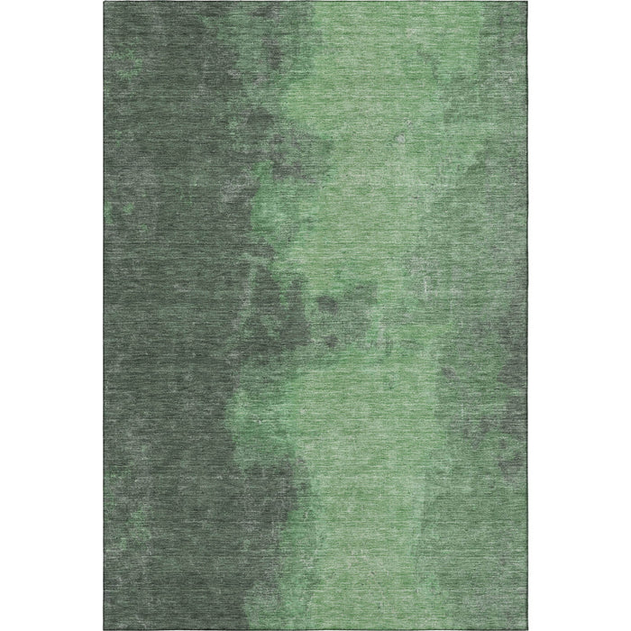 10' X 14' Abstract Washable Area Rug With UV Protection (699836) - Fern Green / Sage