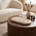 Beige Travertine Tray by Meridian Furniture featuring a sleek, rectangular design perfect for serving or decorative use.