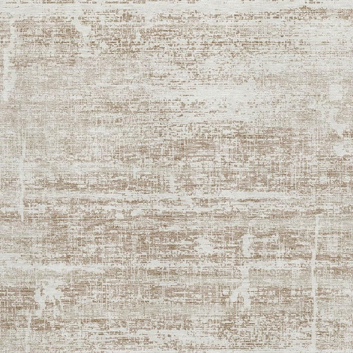 9' X 12' Abstract Washable Area Rug With UV Protection - Beige And Ivory
