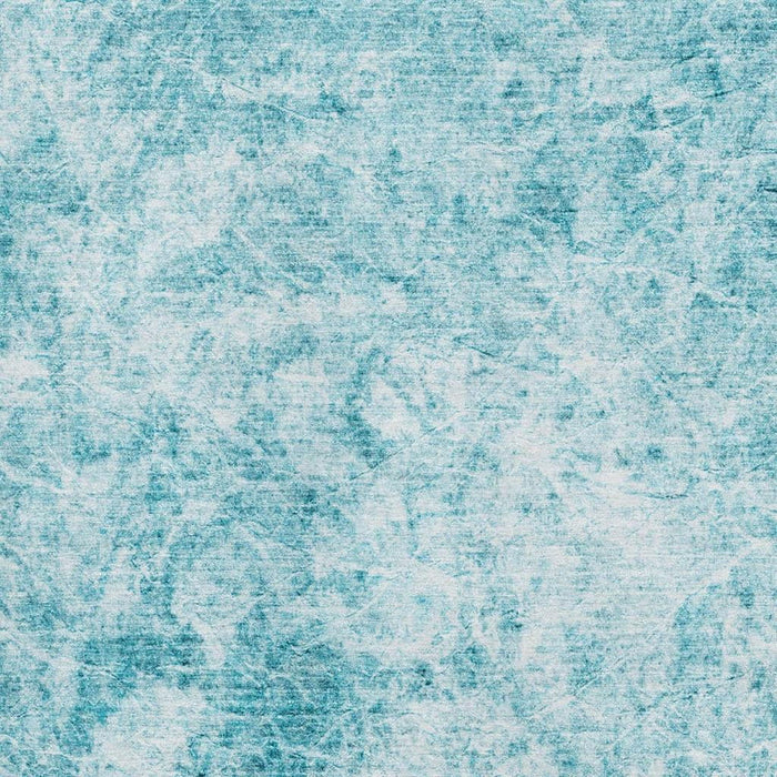 9' X 12' Abstract Washable Area Rug With UV Protection (648795) - Teal / Ivory