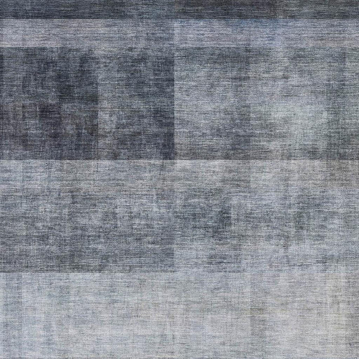 5' X 8' Abstract Washable Area Rug With UV Protection (649632) - Navy Blue / Ivory