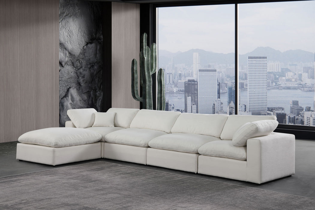 Comfy - 5 Piece Linen Modular Sectional With Chaise
