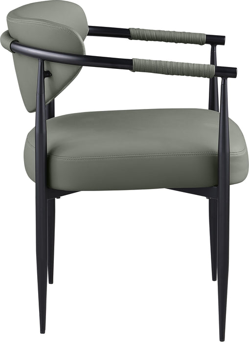 Virella - faux Leather Upholstered Dining Chair (Set of 2) - Black Base