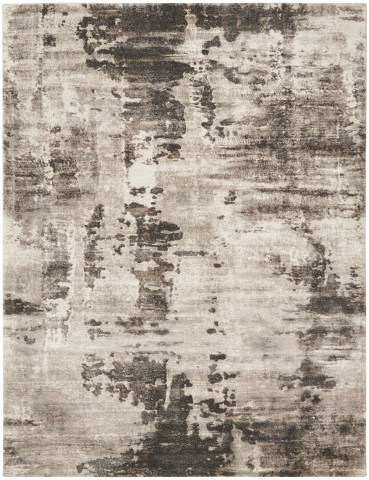 8' X 10' Abstract Power Loom Area Rug - Tan