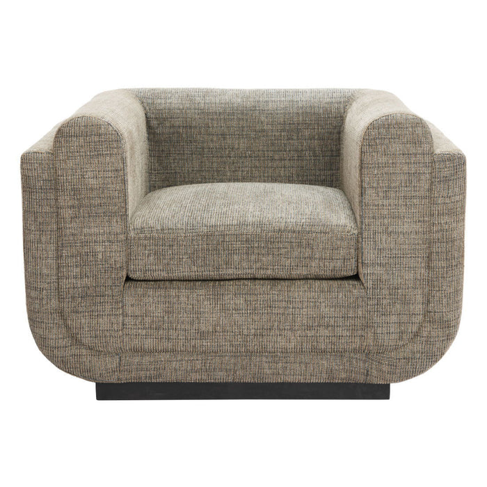 Upholstered Arm Chair - Green / Black