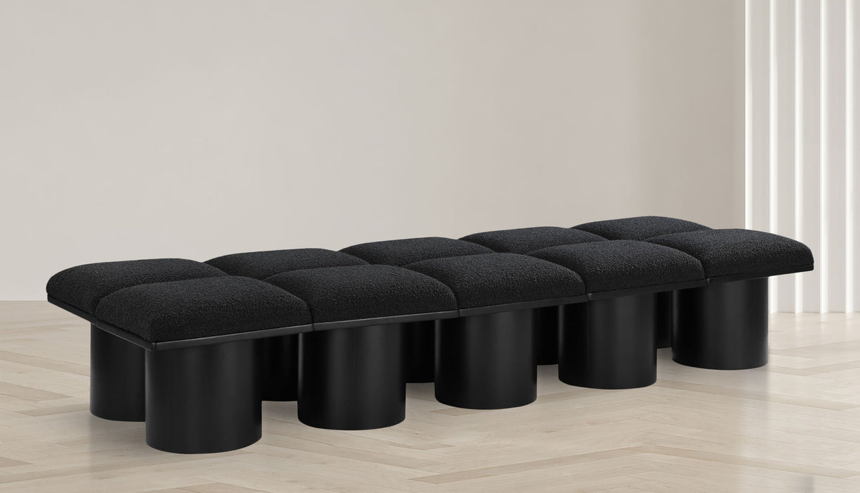 Pavilion - 10 Piece Modular Bench With Black Base
