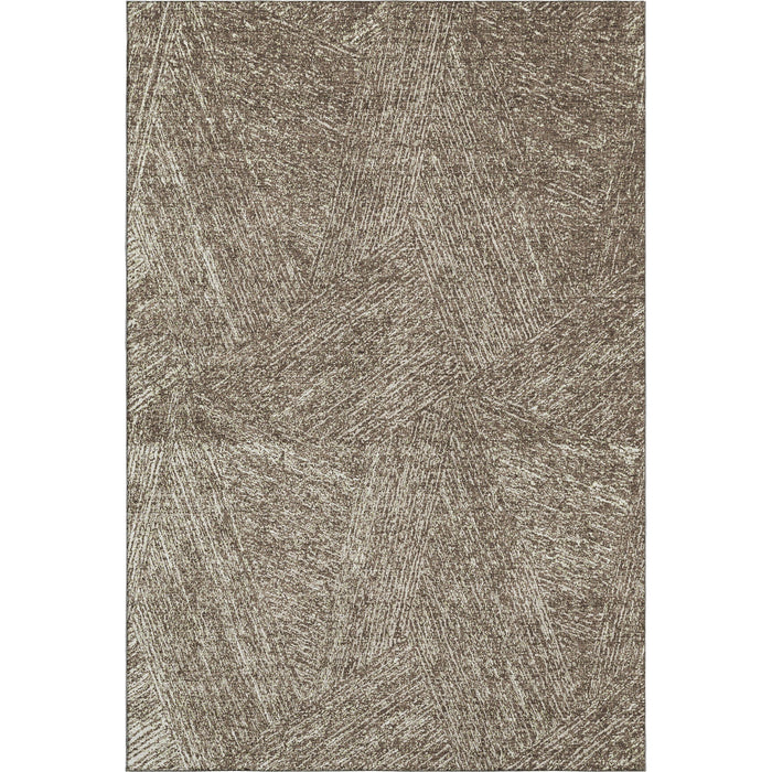 10' X 14' Abstract Washable Area Rug With UV Protection (678131) - Chocolate / Beige