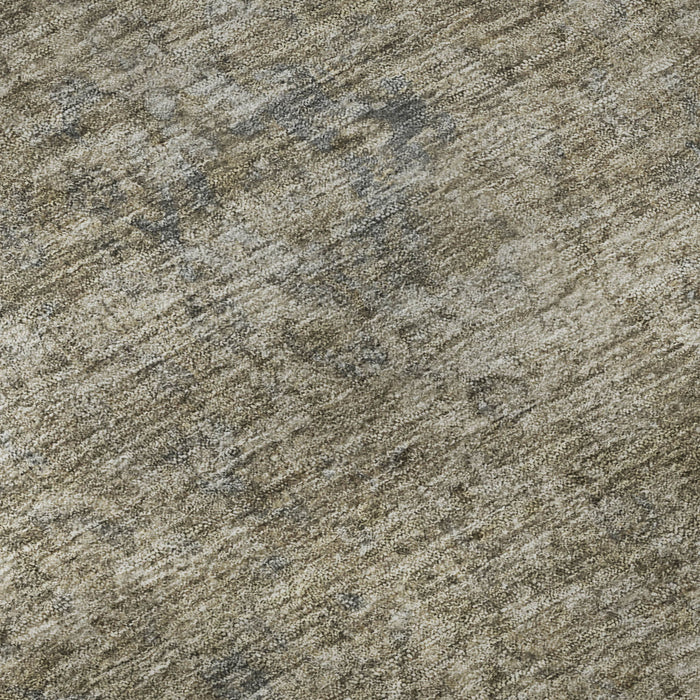10' X 14' Oriental Washable Area Rug With UV Protection (695858) - Pewter / Gray