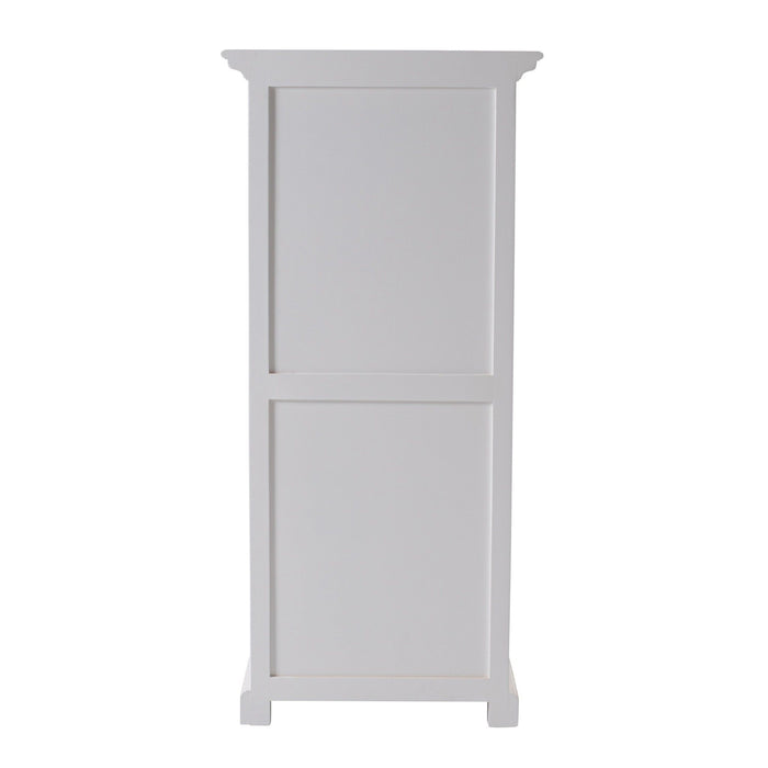 Two Drawer Storage Cabinet With Baskets - White