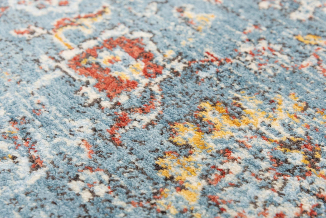 10' X 13' New Zealand Lambs Wool Oriental Hand Carved Handmade Area Rug (747864) - Ivory / Blue / Yellow