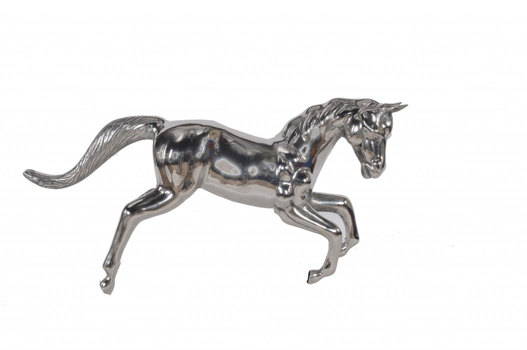 Horse Figurine Tabletop Sculpture - Nickel