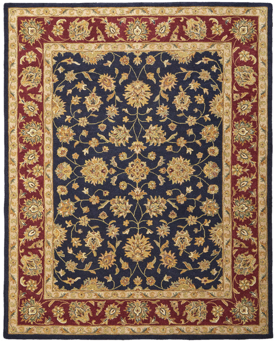 5' X 8' Traditional Oriental Hand Tufted Area Rug - Blue