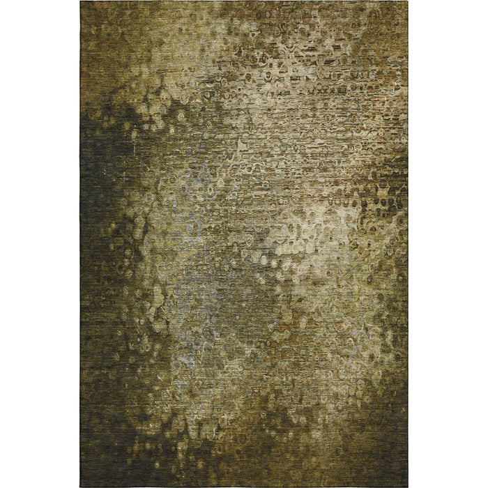 10' X 14' Abstract Washable Area Rug With UV Protection (649540) - Brown / Ivory