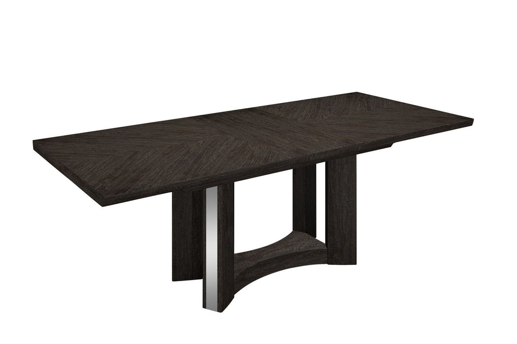 98" Solid Wood Dining Table - Gray