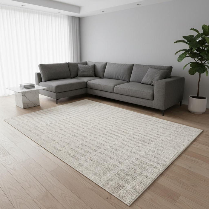 9' X 12' Abstract Area Rug (619354) - Gray / Beige