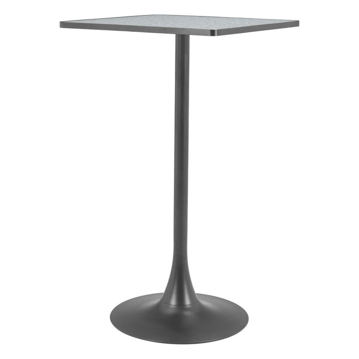 24" Wood Square Bar Table - Gray