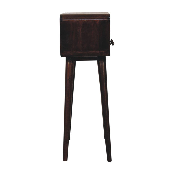 Solid Wood Console Table With Shelf With Drawer (723418) - Brown