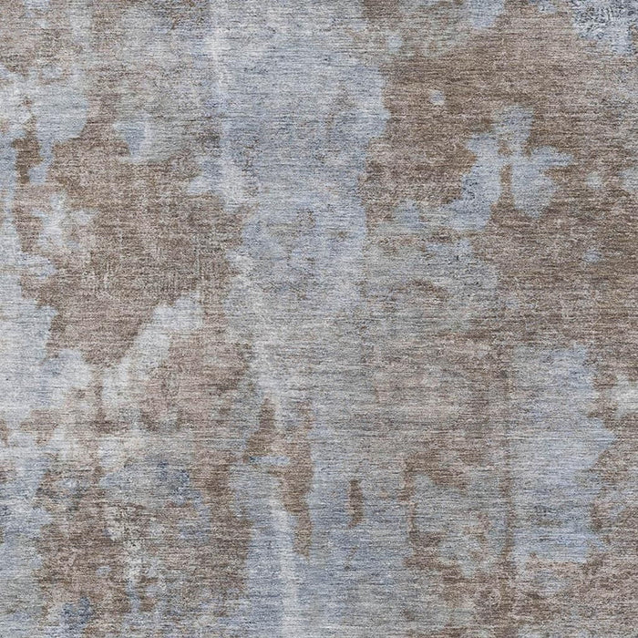 8' X 10' Abstract Washable Area Rug With UV Protection (649820) - Brown / Ivory