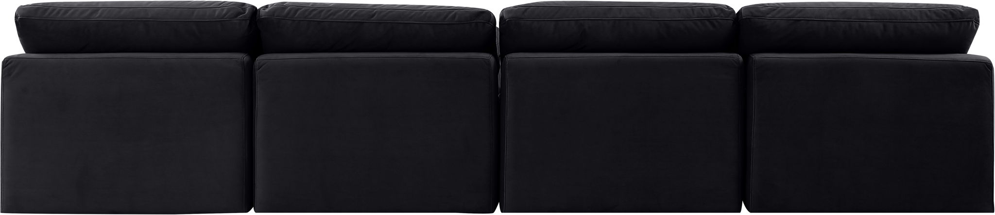 Indulge - Velvet 4 Seat Modular Armless Sofa
