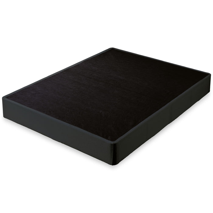 Luxury plush gel latex hybrid mattress with matching foundation by Ashley Furniture, featuring a neatly made bed with plush bedding.