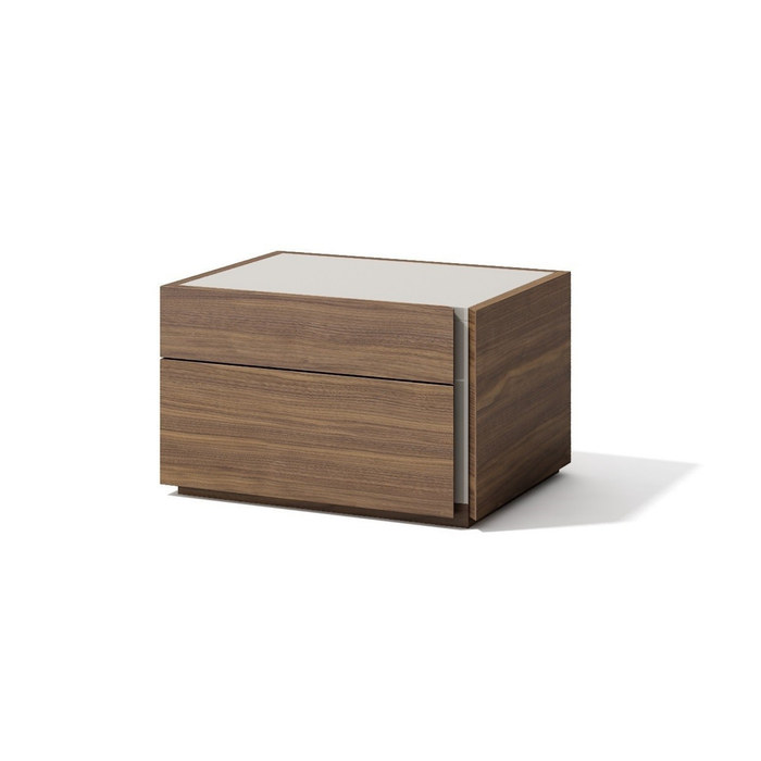 J & M Furniture Porto Premium Bedroom Sets In Walnut & Light Grey