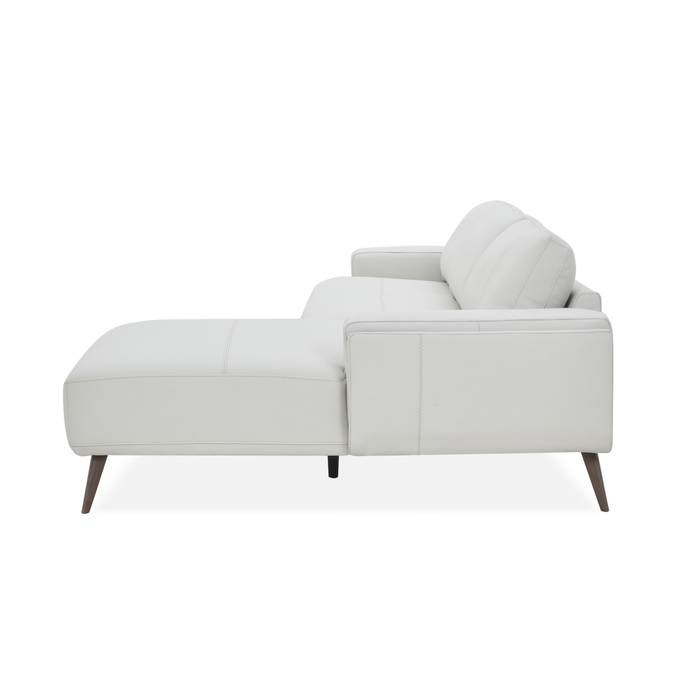 J & M Furniture Capri RHF Sectional in Frost
