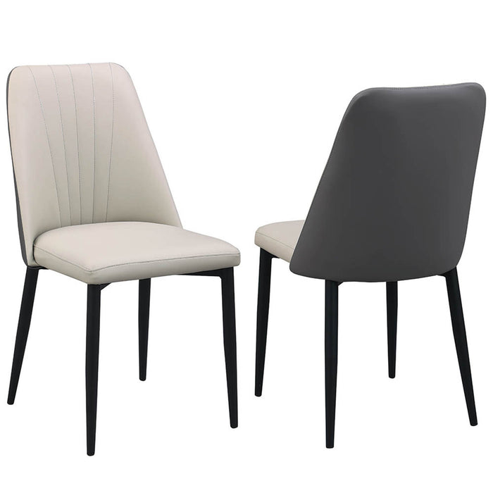 JUDITH Contemporary 5-Piece Dining Set | Extendable Table with 2-Tone Chairs