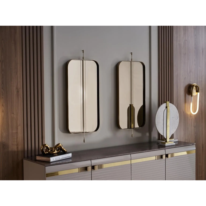 Bellona Veronica Dining Room Set Table, 6 Chairs, Buffet and Mirror