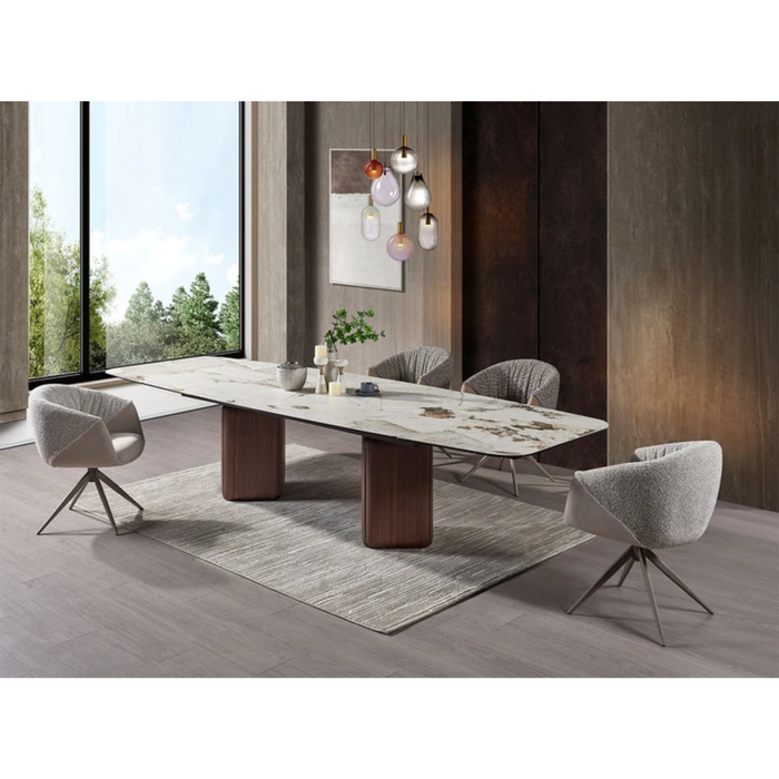 J & M Furniture RH Breccia Extension Dining Table