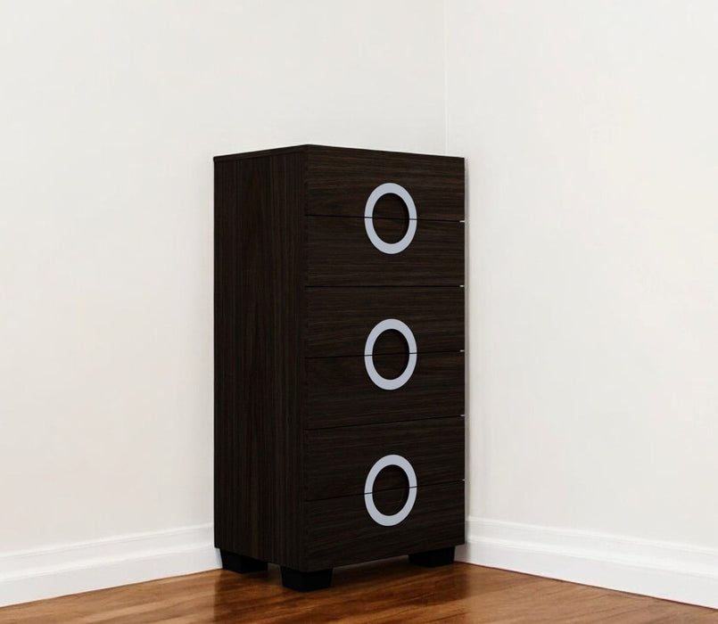 Refined Wenge High Gloss Chest - Brown