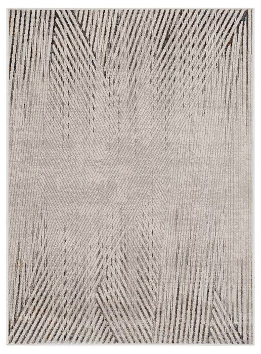 8' x 11' Area Rug - Gray And Ivory