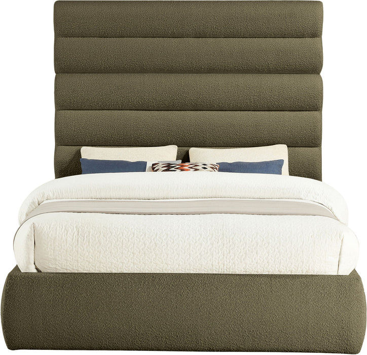 Adam - Boucle Fabric Bed With 70.5" Headboard