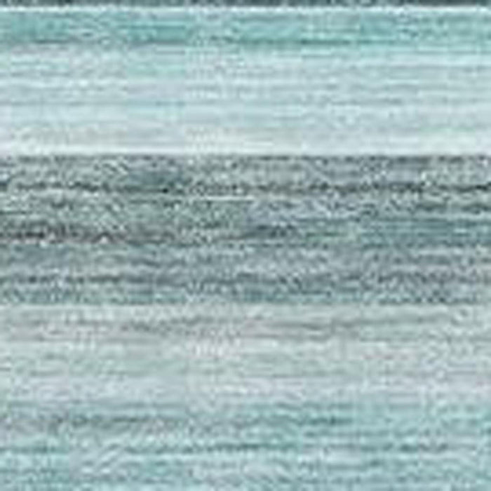 10' X 14' Striped Washable Area Rug With UV Protection (648058) - Teal / Gray / Ivory