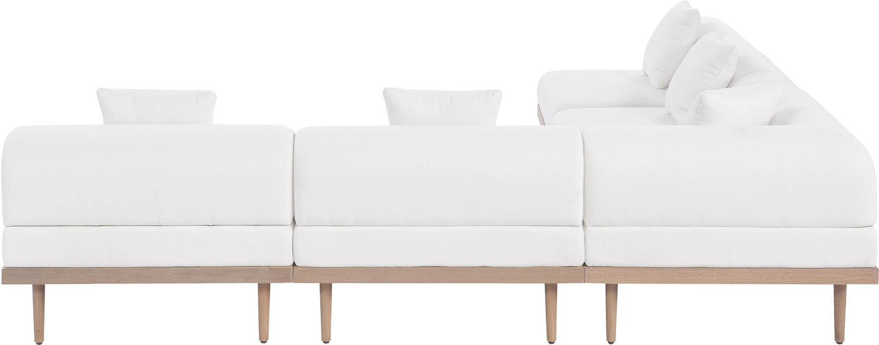 Laguna - 5 Piece 106.5" Upholstered Outdoor Patio Modular Sectional