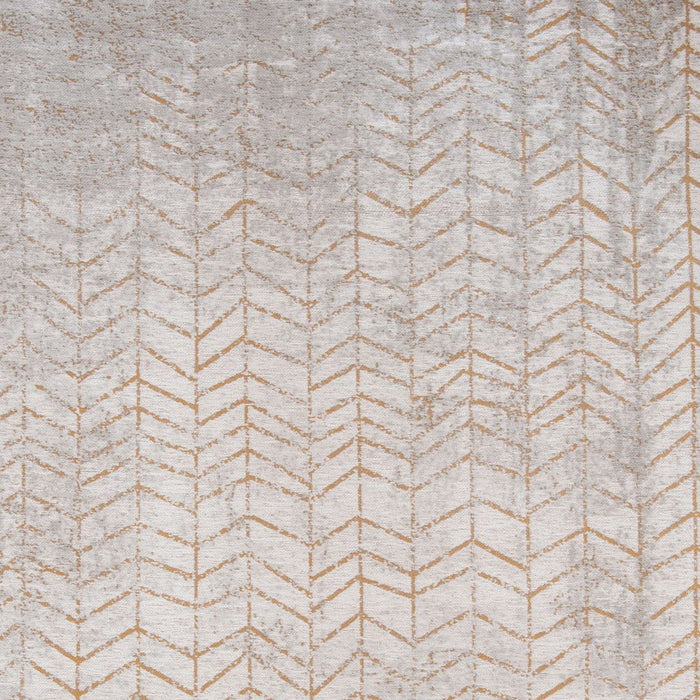 8' x 11' Chevron Non Skid Area Rug - Gray And Yellow