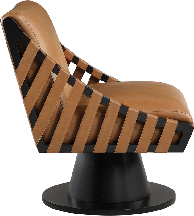 Millwin - Swivel Accent Chair With Black Base