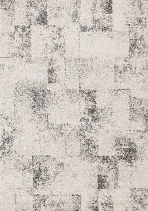 8' X 11' Abstract Area Rug (660028) - Cream / Black