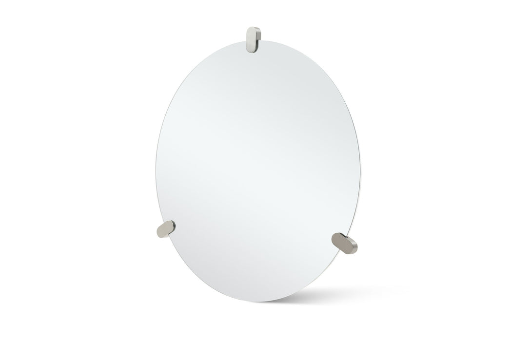 Round Frameless Accent Mirror Accent - Clear